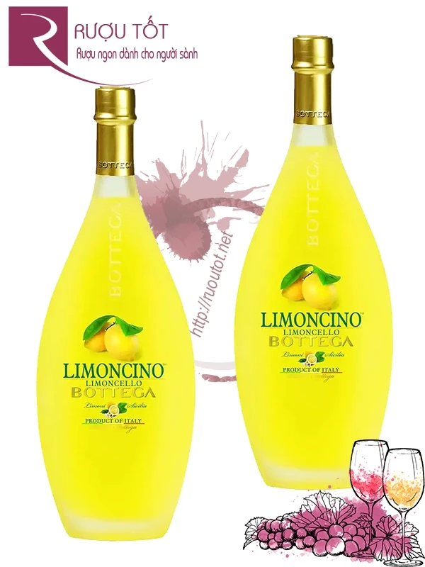 Rượu Limoncino Limoncello Bottega 1L - Rượu Mùi Chanh