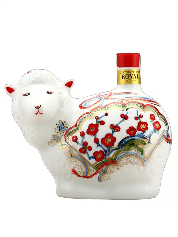 Rượu linh vật Dê sứ Suntory Whisky Royal Nhật Bản