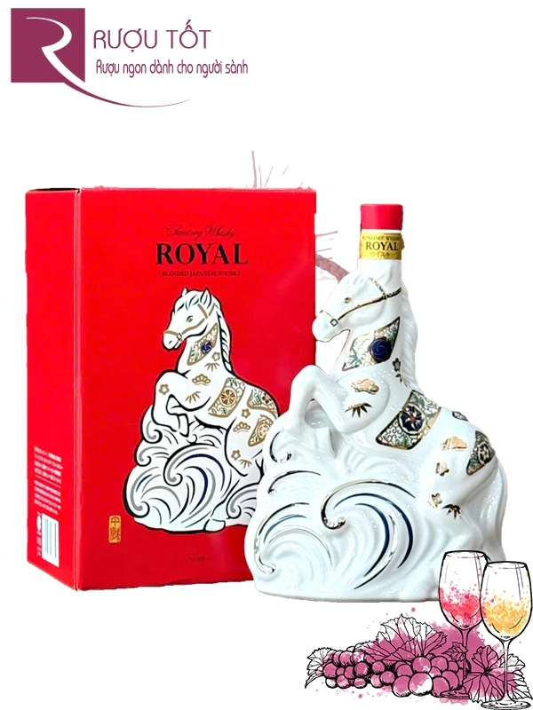 Rượu Ngựa Royal Blended Japanese Whisky - Ngựa Sứ Nhật