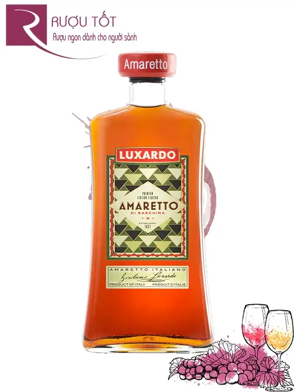 Rượu mùi Luxardo Amaretto di Saschira 1 Lít