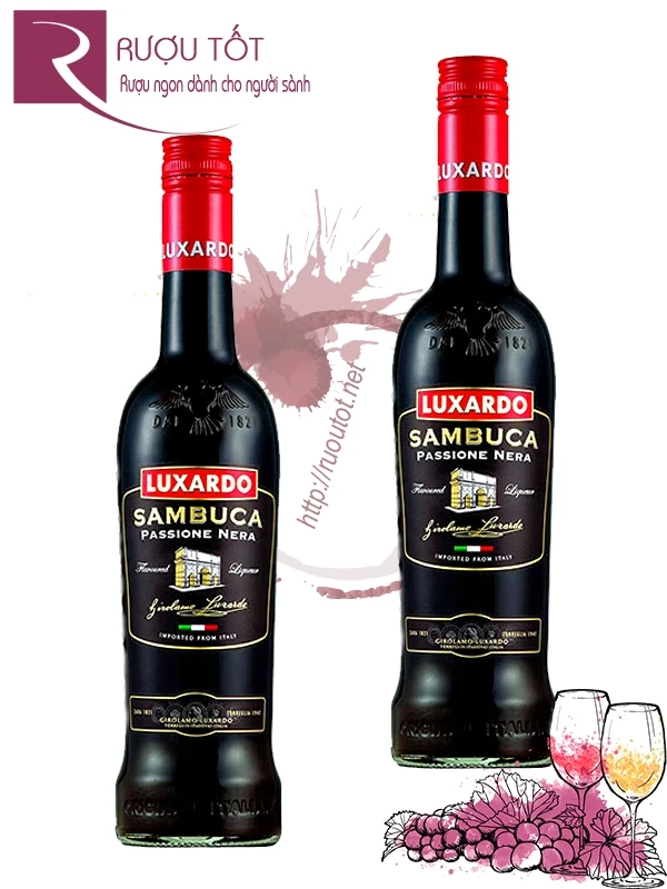 Rượu mùi Luxardo Sambuca Passione Nera