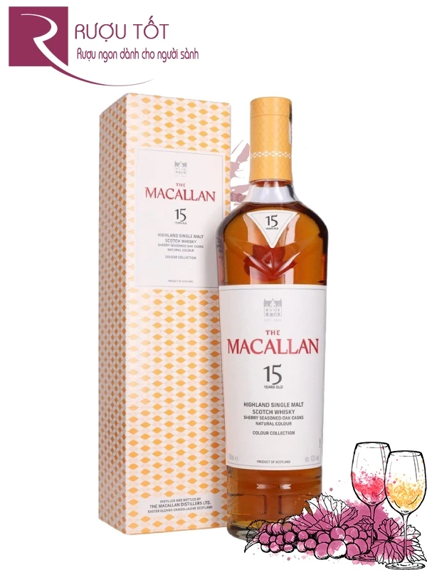 Rượu Macallan 15 Colour Collection 43% 700ml