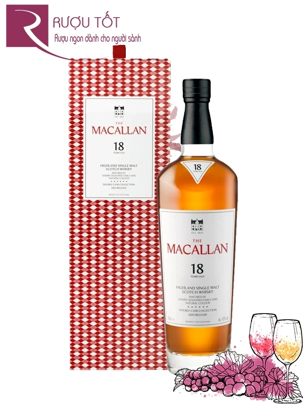 Rượu Macallan 18 Double Cask 2025
