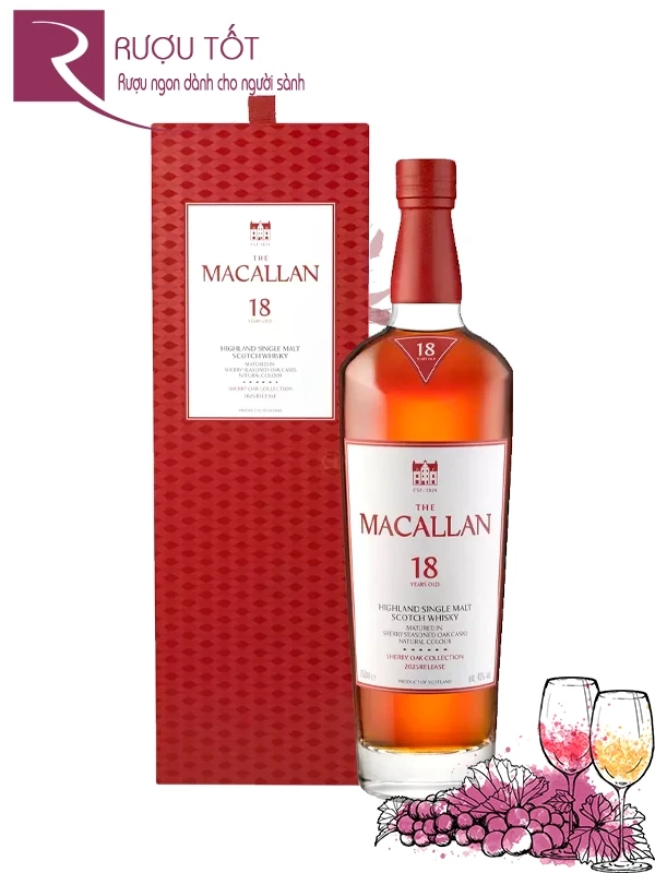 Rượu Macallan 18 Sherry Cask Collection 2025
