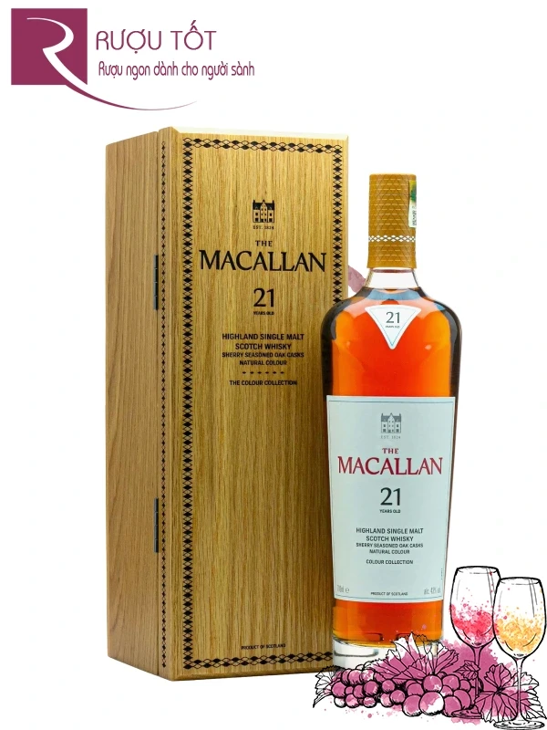 Rượu Macallan 21 Colour Collection 700ml 43%