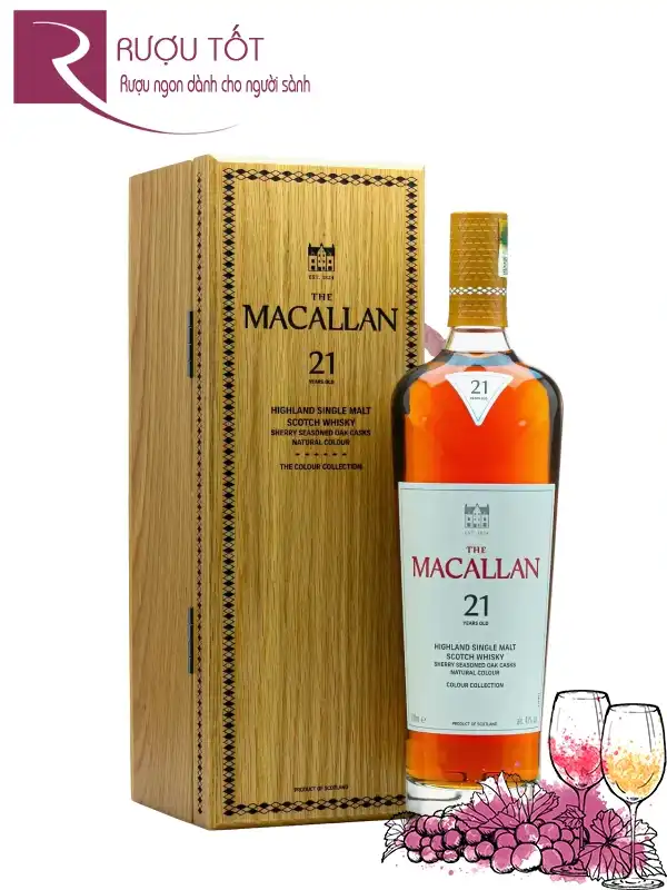 Rượu Macallan 21 Colour Collection 700ml 43%