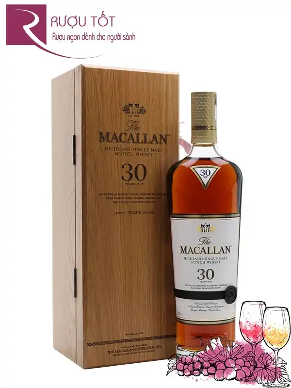 Rượu Macallan 30 Năm Sherry Oak 43% 700ml