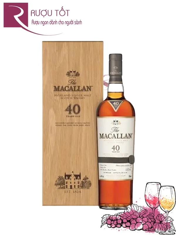 Giá rượu Macallan 40 Sherry Oak