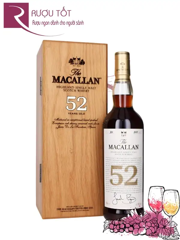 Rượu Macallan 52 giá bao nhiêu?