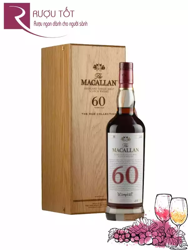 Rượu Macallan 60 Years Old The Red Collection