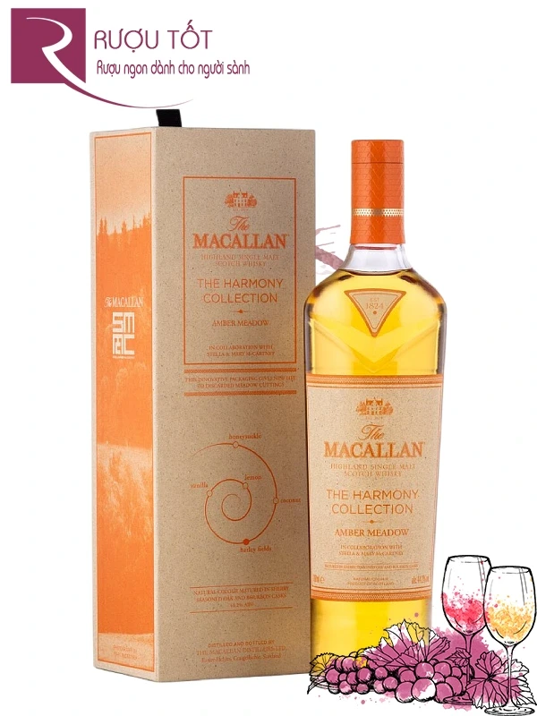 Rượu Macallan Amber Meadow Harmony 44,2% 700ml
