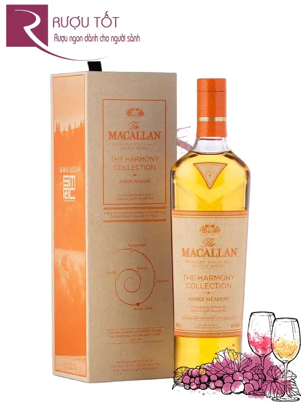 Rượu Macallan Amber Meadow Harmony 44,2% 700ml