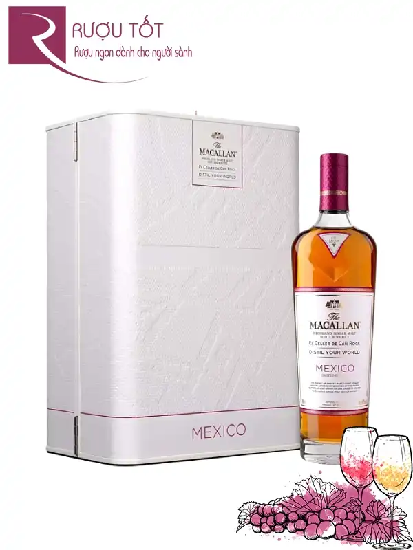 Rượu Macallan Distil Your World Mexico City 48% 700ml
