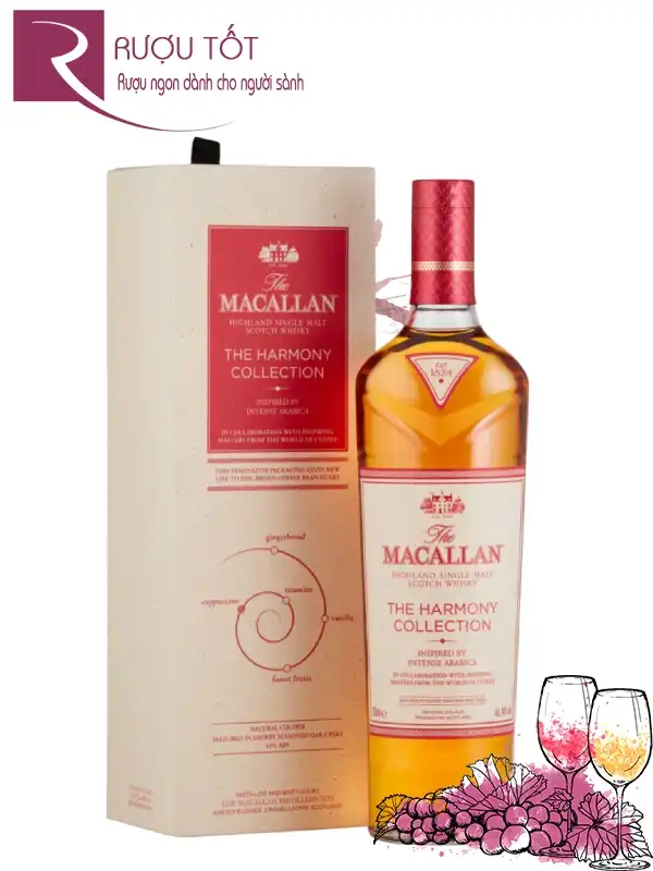 Rượu Macallan Intense Arabica 44% 700ml Scotland