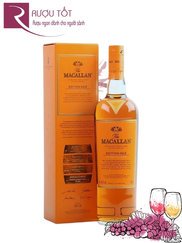 Rượu Macallan No 2 48,2% 700ml nhập khẩu Scotland