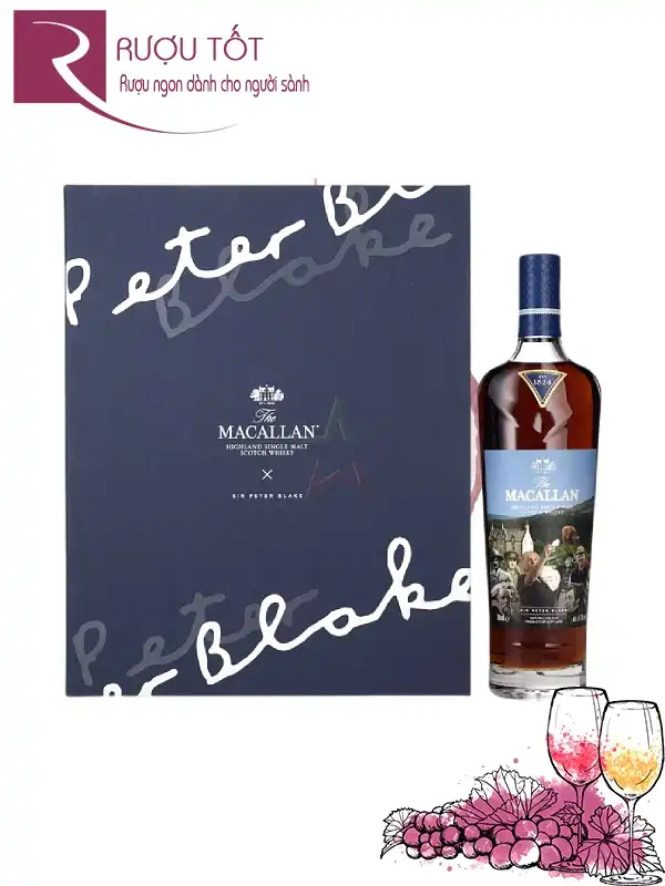 Rượu Macallan Sir Peter Blake Tier B 47,7% 700ml