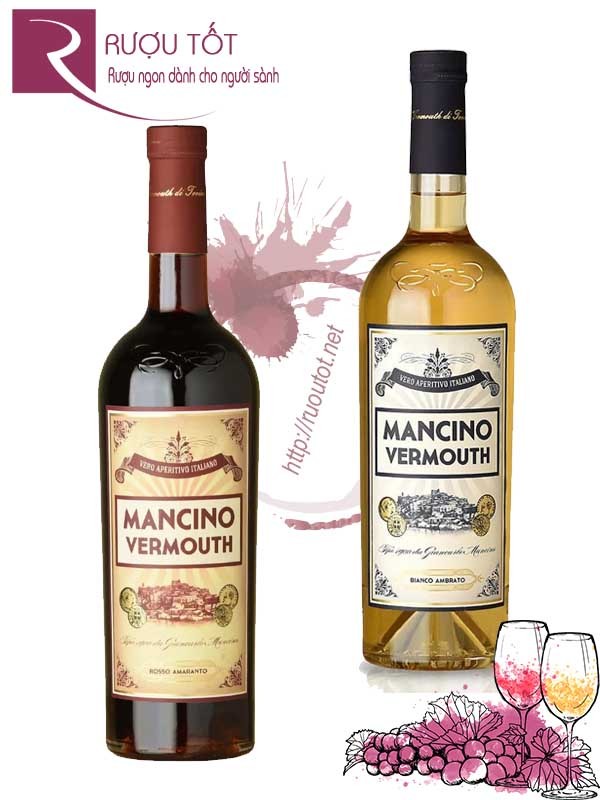 Rượu Mancino Vermouth Bianco Ambrato - Rosso Amaranto