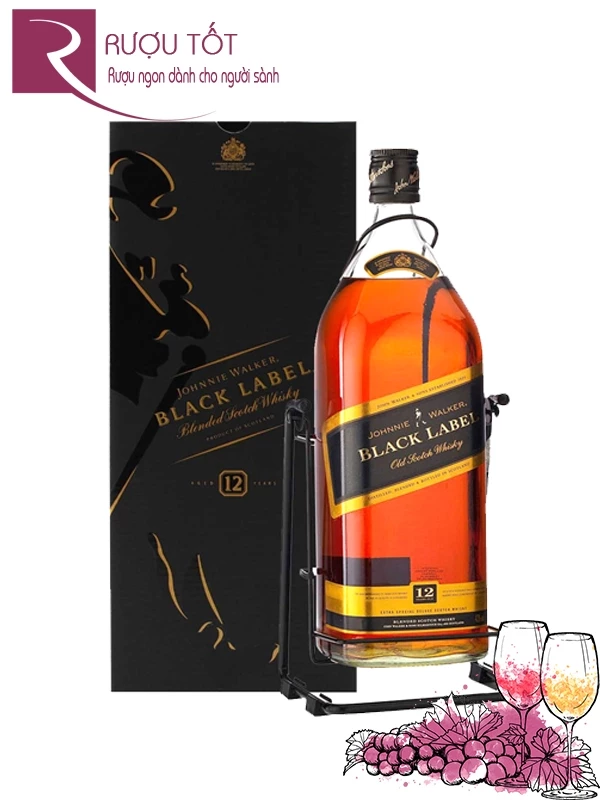 Rượu Johnnie Walker Black Label 3L