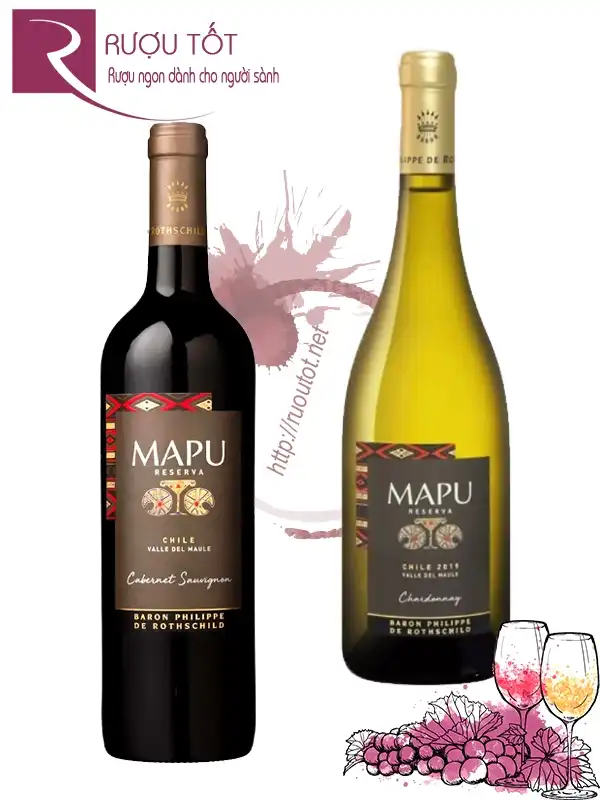 Vang Chile Mapu Reserva Red - White