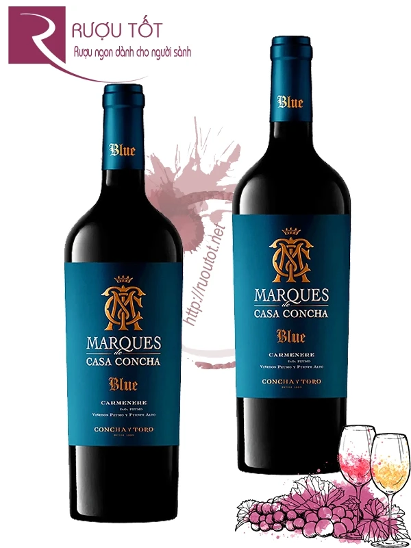 Vang đỏ Marques de Casa Concha Blue Carmenere