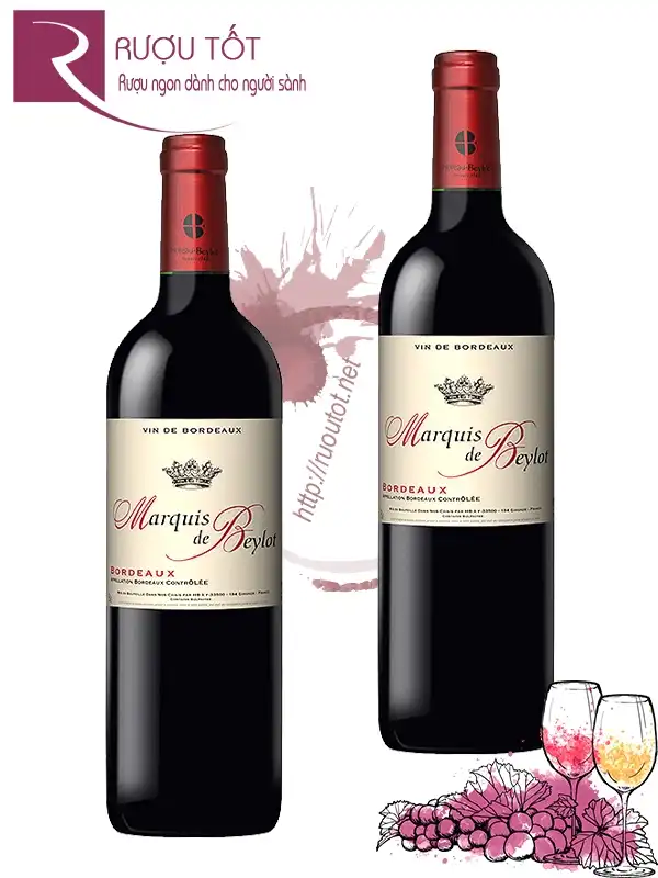 Vang đỏ Marquis de Beylot Bordeaux 14%