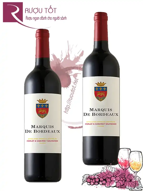 Vang Pháp Marquis de Bordeaux Red Thượng hạng