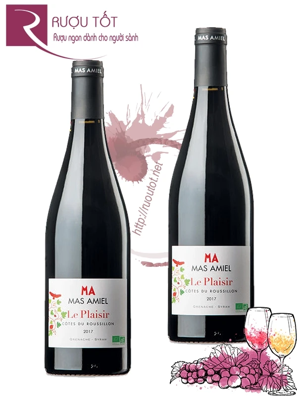 Vang Pháp Mas Amiel Le Plaisir Cotes du Roussillon