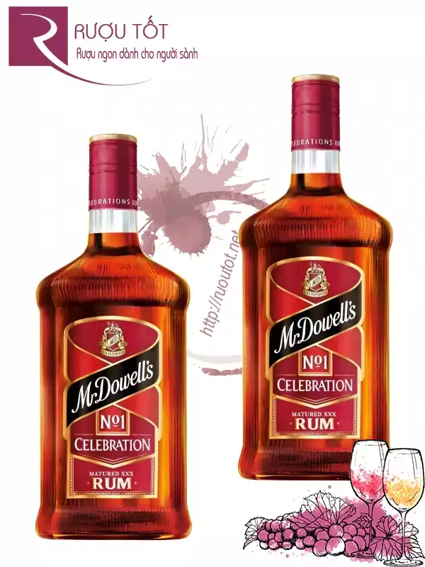 Rượu Mcdowell No 1 Celebration Rum 42,8% 750ml
