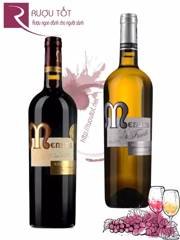Rượu vang Menuts Wine Rouge - Blanc