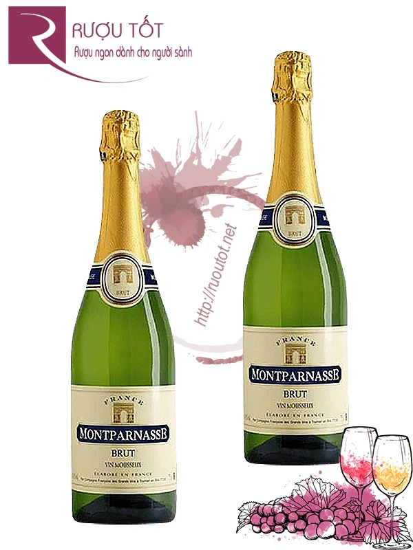 Rượu Vang Montparnasse Brut Vin Mousseux