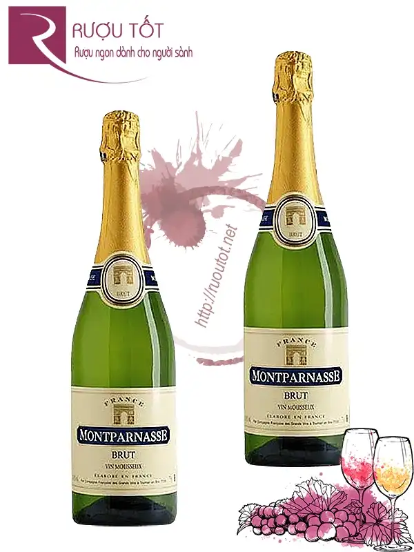 Rượu Vang Montparnasse Brut Vin Mousseux