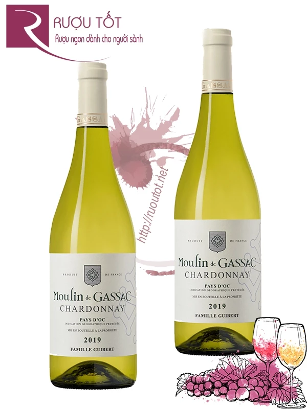 Vang Pháp Moulin de Gassac Chardonnay d'Herault