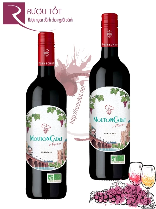 Rượu vang Mouton Cadet Rouge Pierre Bordeaux