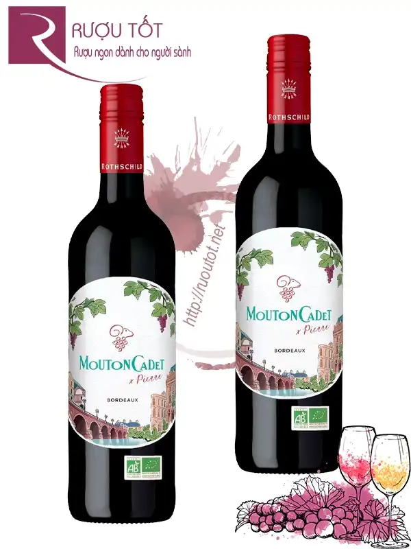Rượu vang Mouton Cadet Rouge Pierre Bordeaux