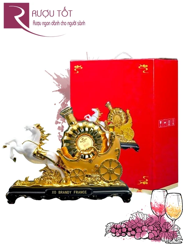 Rượu linh vật Ngựa Kéo Xe Brandy XO 40%