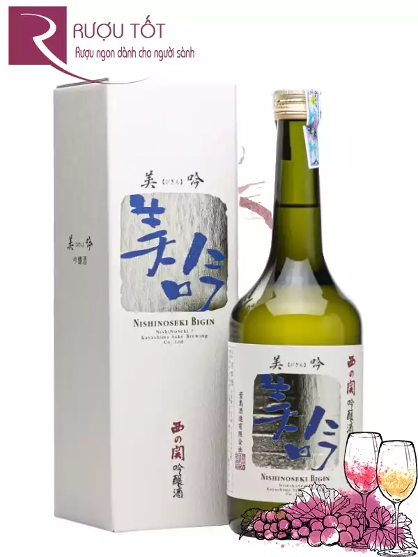 Rượu Nishinoseki Bigin 720ml Sake Nhật Chính Hãng