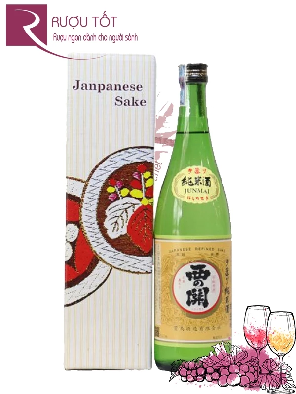 Rượu Sake Nishinoseki Junmaishu 15%