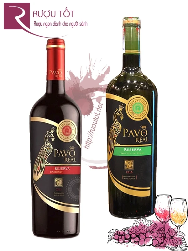 Rượu Vang Pavo Real Reserva Red - White