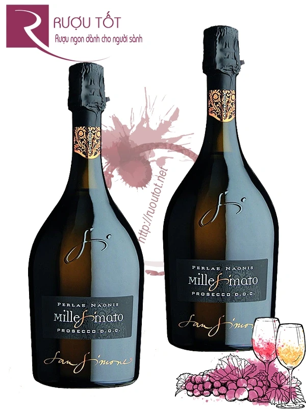 Vang nổ Perlae Naonis Millesimato Prosecco DOC Brut