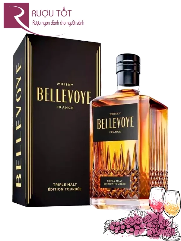 Rượu Bellevoye Black Grand Whisky 43%