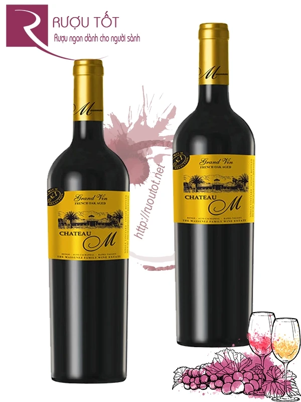 Rượu Vang Chateau M Grand Vin Gold Label