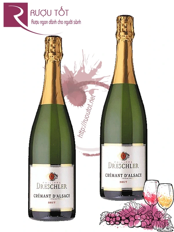 Vang nổ Philippe Dreschler Cremant d’Alsace 12%