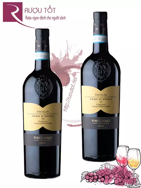 Vang Ý Pirovano Collezione Costantino Sicilia Nero D’Avola DOC