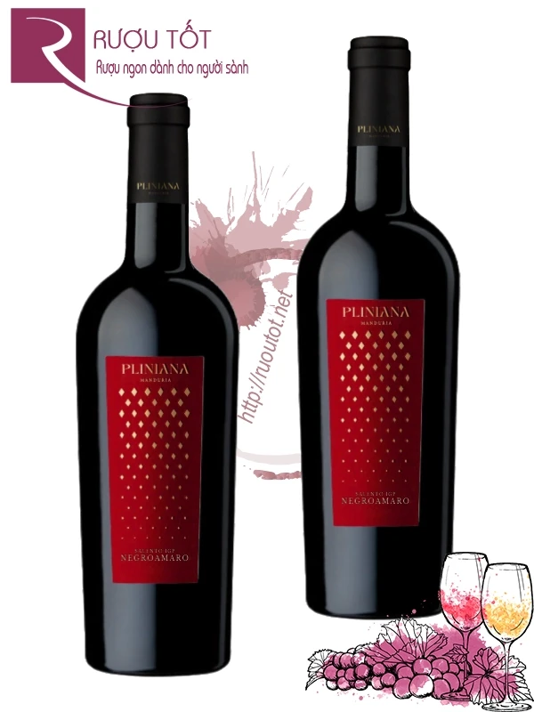 Rượu Vang Ý Pliniana Negroamaro IGT