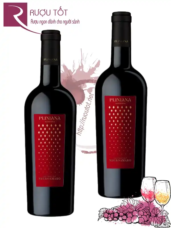 Rượu Vang Ý Pliniana Negroamaro IGT