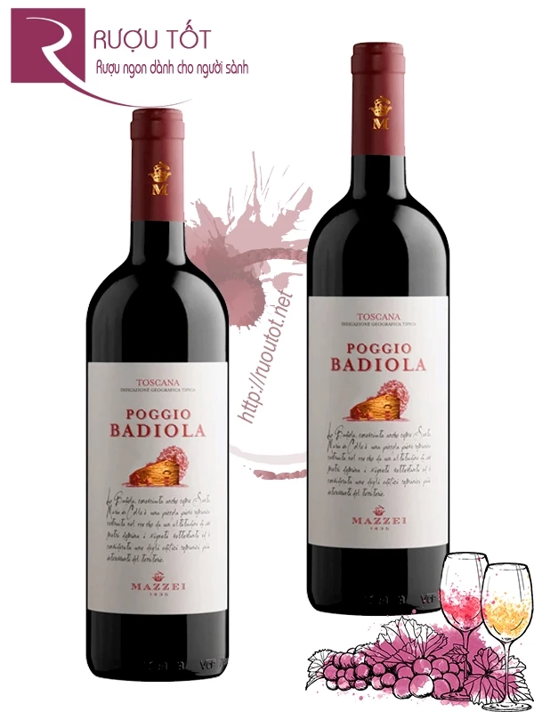 Rượu vang Poggio Badiola Mazzei Toscana