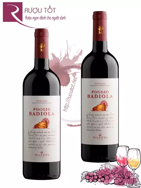 Rượu vang Poggio Badiola Mazzei Toscana