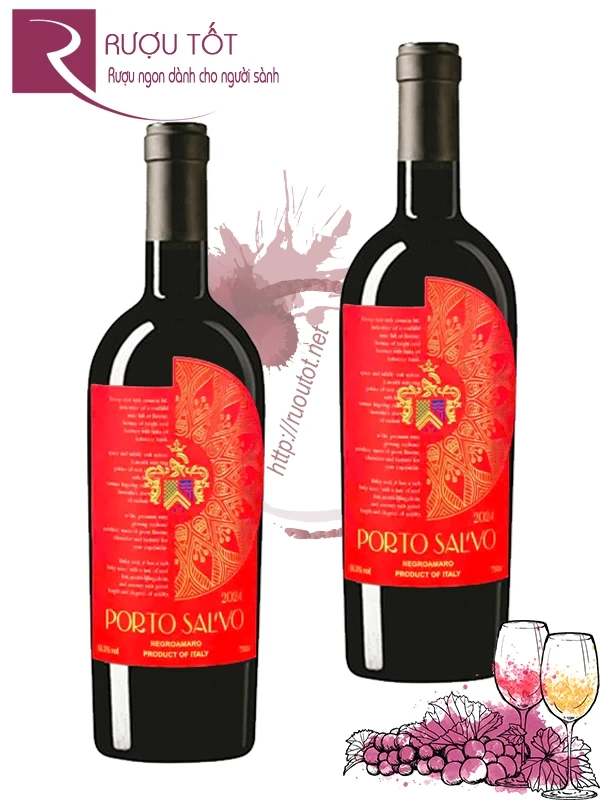 Rượu vang Porto Sal’vo Negroamaro 16,5% IGT