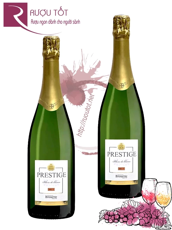 Rượu vang Prestige Brut Blanc de Blanc Maison Buissonnier