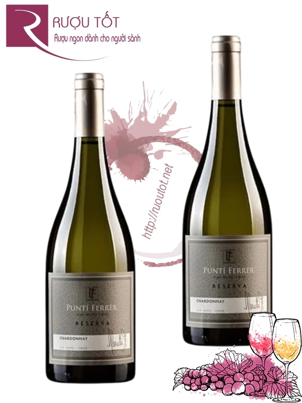 Vang Chile Punti Ferrer Reserva Chardonnay
